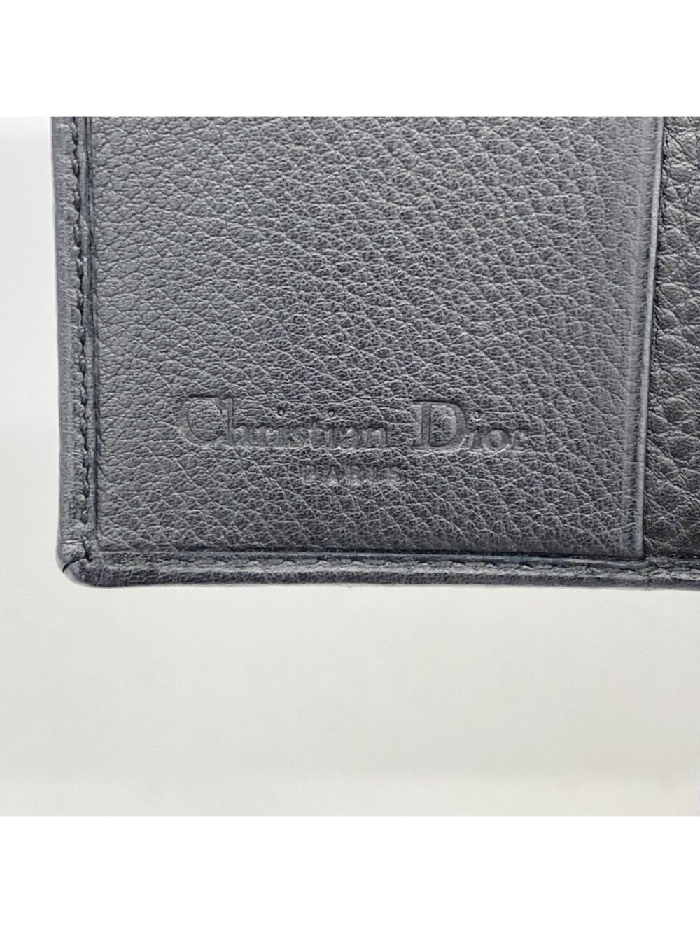 Dior Wallet Cannage Leather Black Silver - Picture 4 of 8